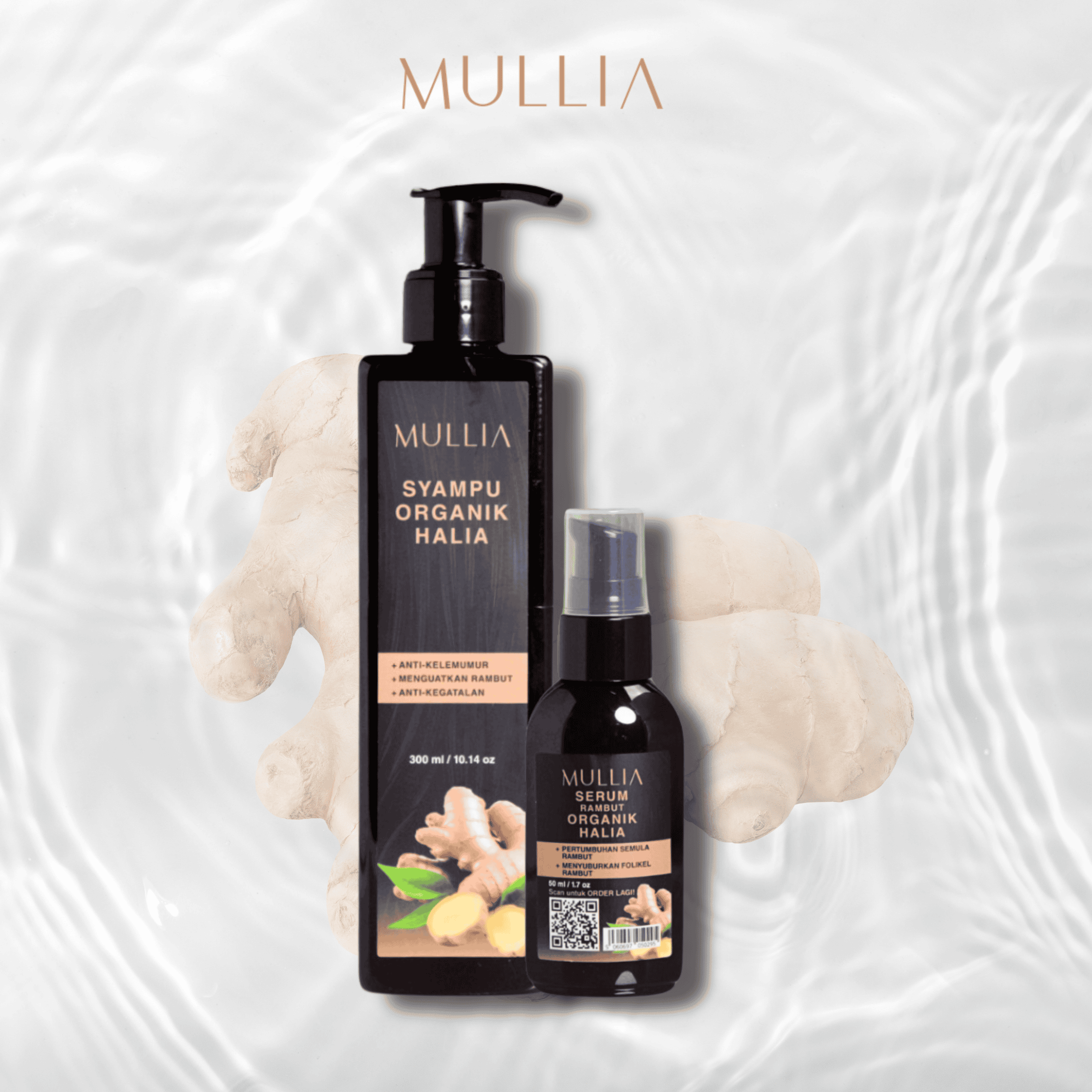 Set Halia Organik (Syampu Halia & Serum Halia) - Image 3