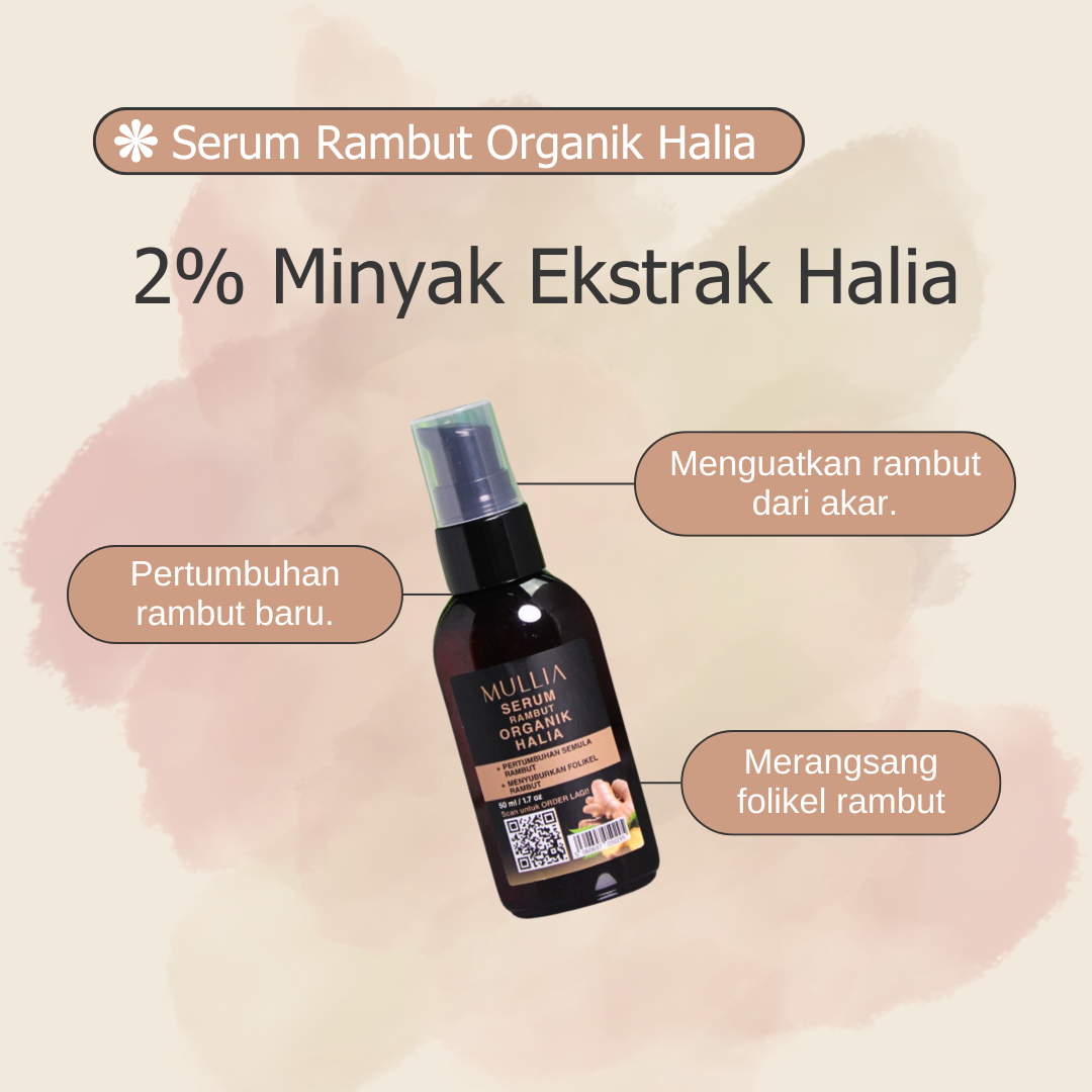 Set Halia Organik (Syampu Halia & Serum Halia) - Image 2